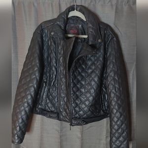 Yoki faux leather jacket